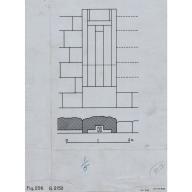 G 2150, Plan and elevation of niche