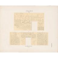 G 8674 (= Lepsius 95): relief from chapel, E wall, architrave and jambs, and Ante-chamber, N and S walls