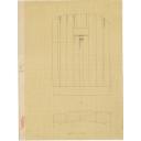 G 2370: Elevation and plan of W wall, false door