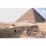 Site: Giza; View: Sphinx, Khufu Pyramid