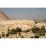Site: Giza; View: Sphinx, Khafre valley temple, Khufu pyramid