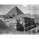 Site: Giza; View: Khafre valley temple, Sphinx
